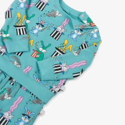 Stella McCartney Kids-Boys Blue Cotton Magic Bunnies Shorts Set | Childrensalon