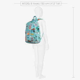 Stella McCartney Kids-Boys Blue Magic Rabbit Backpack (41cm) | Childrensalon