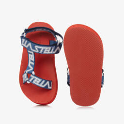 Stella McCartney Kids-Boys Blue & Red Sandals  | Childrensalon