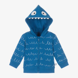 هودي قطني أزرق للأولاد