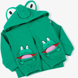 Stella McCartney Kids-Boys Green Frog Cotton Tracksuit | Childrensalon