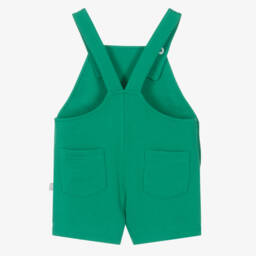 Stella McCartney Kids-Boys Green Organic Cotton Frog Dungarees | Childrensalon
