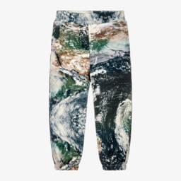 Boys Green Planet Earth Cotton Joggers