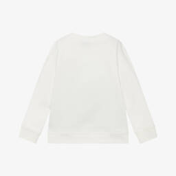 Stella McCartney Kids-Boys Ivory Cotton Frog Sweatshirt | Childrensalon