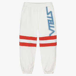 Boys Ivory Cotton Joggers