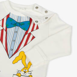 Stella McCartney Kids-Boys Ivory Cotton Magician Sweatshirt | Childrensalon