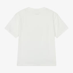 Stella McCartney Kids-Boys Ivory Cotton T-Shirt | Childrensalon