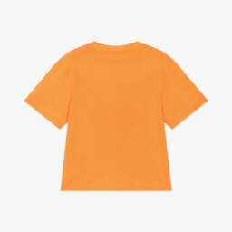 Stella McCartney Kids-Boys Orange Cotton Magic T-Shirt | Childrensalon