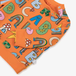 Stella McCartney Kids-Boys Orange Cotton Magical Letters Sweatshirt | Childrensalon