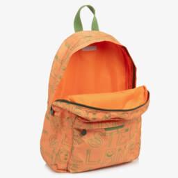 Stella McCartney Kids-Boys Orange Logo Characters Backpack (41cm) | Childrensalon