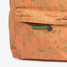 Stella McCartney Kids-Boys Orange Logo Characters Backpack (41cm) | Childrensalon