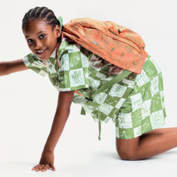 Stella McCartney Kids-Boys Orange Logo Characters Backpack (41cm) | Childrensalon