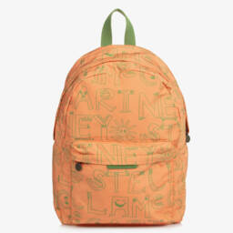 Stella McCartney Kids-Boys Orange Logo Characters Backpack (41cm) | Childrensalon