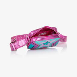 Stella McCartney Kids-Girl Pink & Blue Metallic Star Shoulder Bag (18cm) | Childrensalon
