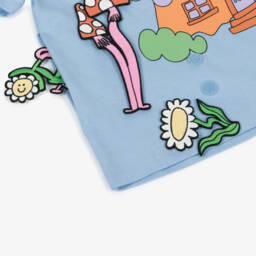 Stella McCartney Kids-Girls Blue Interactive Fairies T-Shirt | Childrensalon