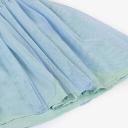Stella McCartney Kids-Girls Blue Tulle Skirt | Childrensalon
