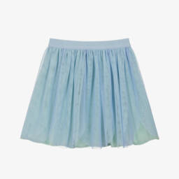 Stella McCartney Kids-Girls Blue Tulle Skirt | Childrensalon