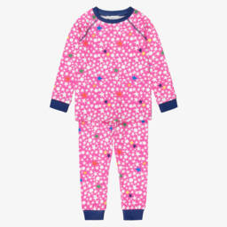 Molo-Girls Pink & Blue Rainbow Print Technical Ski Jacket | Childrensalon