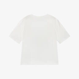 Stella McCartney Kids-Girls Ivory Cotton Fairyland T-Shirt | Childrensalon