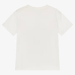 Stella McCartney Kids-تيشيرت بطبعة نجمة قطن لون عاجي للبنات | Childrensalon