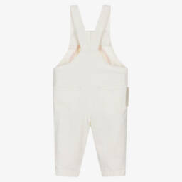 Stella McCartney Kids-Girls Ivory Denim Rainbow Dungarees | Childrensalon