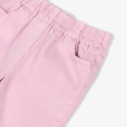 Stella McCartney Kids-Girls Lilac Pink Denim Jeans With Scalloped Hems | Childrensalon