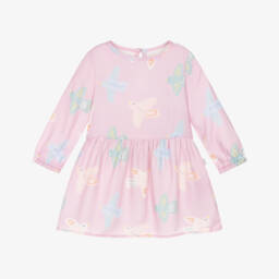 girls-pink-cream-printed-gown-dress