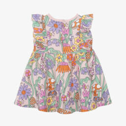 Stella McCartney Kids-Girls Pink Cotton Fairy Dress | Childrensalon