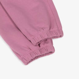 Stella McCartney Kids-Girls Pink Cotton Jersey Star Pocket Joggers | Childrensalon