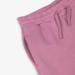 Stella McCartney Kids-Girls Pink Cotton Jersey Star Pocket Joggers | Childrensalon