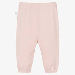 Stella McCartney Kids-Girls Pink Cotton Joggers | Childrensalon