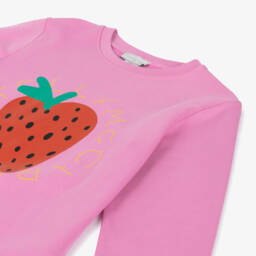 Stella McCartney Kids-Girls Pink Cotton Tracksuit | Childrensalon