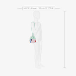 Stella McCartney Kids-Girls Pink Crochet House Handbag (18cm) | Childrensalon