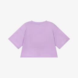 Stella McCartney Kids-Girls Purple Cotton Fairy T-Shirt | Childrensalon