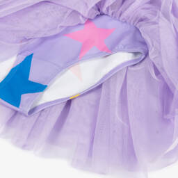 Stella McCartney Kids-Girls Purple Star & Tulle Dress | Childrensalon