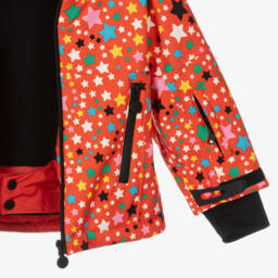 Stella McCartney Kids Ski Wear Capsule-Girls Red Star Ski Jacket | Childrensalon