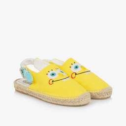 Stella McCartney Kids-Girls Yellow SpongeBob Espadrilles | Childrensalon