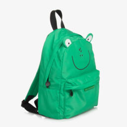 Stella McCartney Kids-Green Frog Backpack (32cm) | Childrensalon