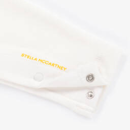 Stella McCartney Kids-Ivory Cotton Party Cat Babysuits (2 Pack) | Childrensalon