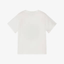 Stella McCartney Kids-White Cotton Frog T-Shirt | Childrensalon