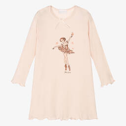 Story Loris-Girls Pink Modal Nightdress | Childrensalon