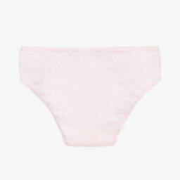 Story Loris-Girls Plain Pink Cotton Knickers | Childrensalon
