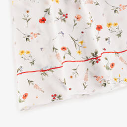 Story Loris-Girls White Cotton Woodland Nightdress | Childrensalon