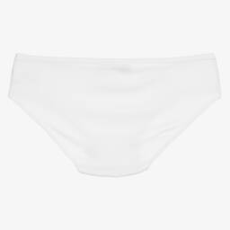 Story Loris-Girls White Modal & Lace Knickers | Childrensalon