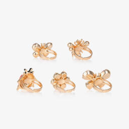 Super Smalls-Girls Garden Get-Together Rings (5 Pack) | Childrensalon