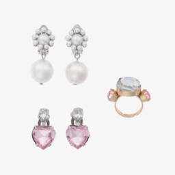 Super Smalls-Girls Garden Party Earring & Ring Set | Childrensalon