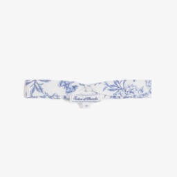 Baby Girls Blue Toile Du Jouy Headband