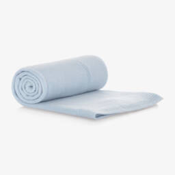 Tartine et Chocolat-بطانية كشمير محبوك لون أزرق للرضع (100 سم) | Childrensalon