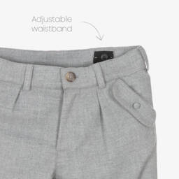 Tartine et Chocolat-Брюки серые элегантные из фланели для мальчиков | Childrensalon