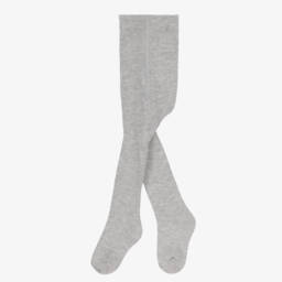 Tartine et Chocolat-Girls Grey Marl Glitter Tights | Childrensalon